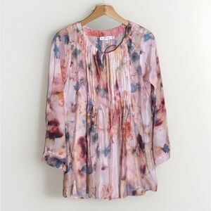 Fairy Core Top Womens S Watercolor Pastel Pink Soft Girl Flowy Japanese Feminine